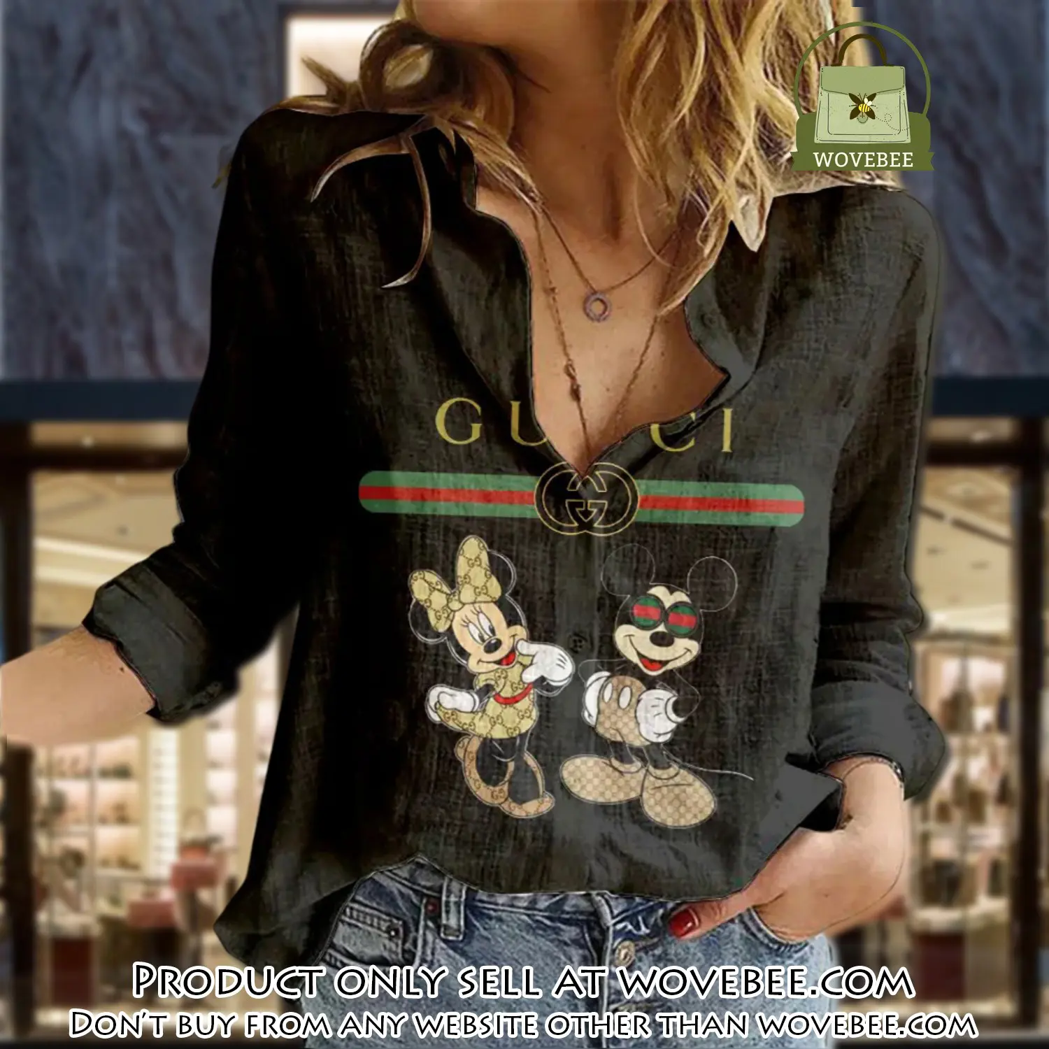 Gucci luxury women casual shirt linen shirt wcs1035 wvb0802996